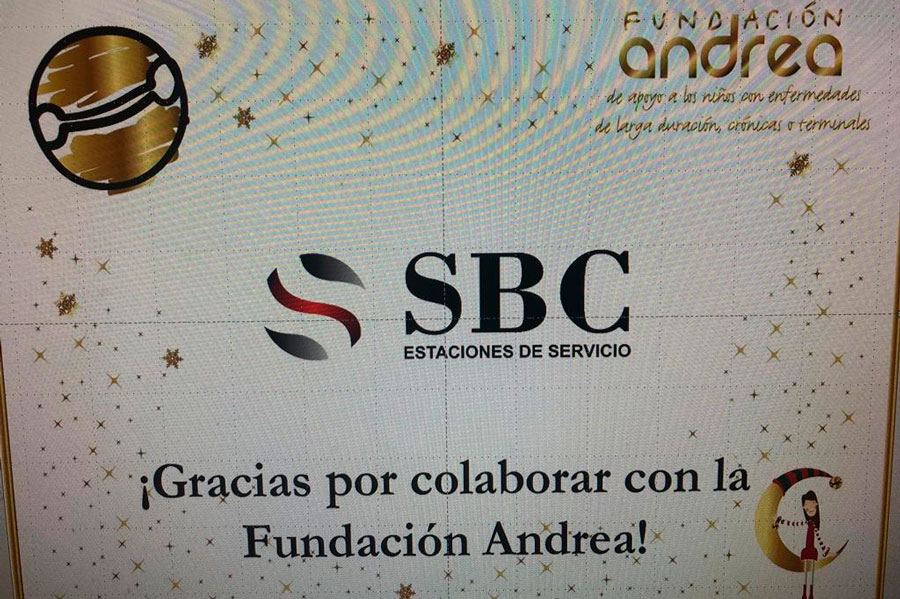 <p>
	SBC Gasolineras colabora con Fundadi&oacute;n Andrea</p>
